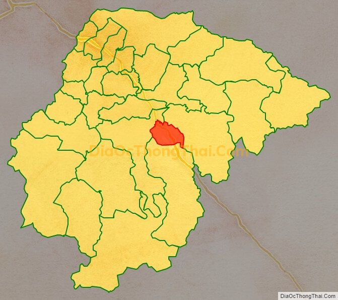Bản đồ vị trí và địa giới hành chính Thị trấn Na Dương, huyện Lộc Bình