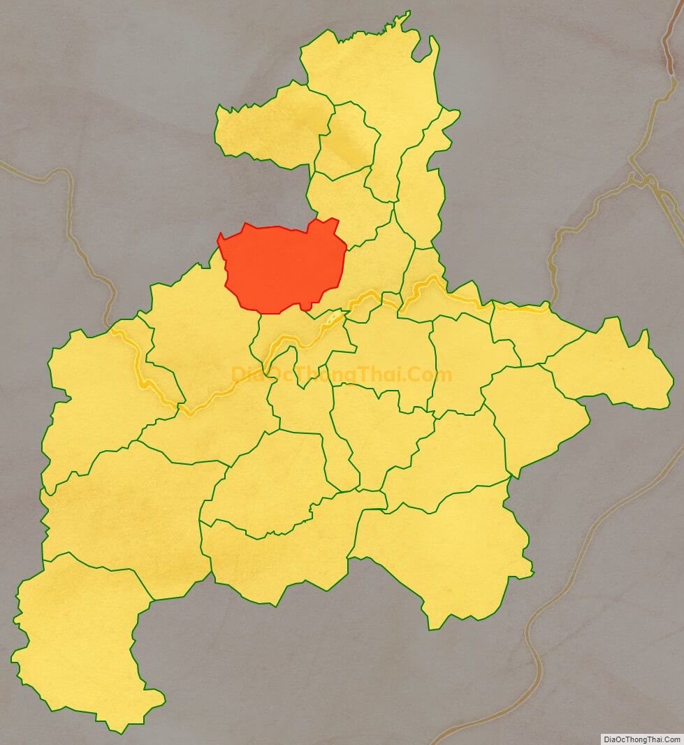 Bản đồ vị trí và địa giới hành chính Xã Hòa Bình, huyện Văn Quan