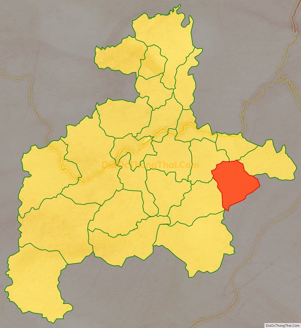 Bản đồ vị trí và địa giới hành chính Xã Tràng Các, huyện Văn Quan