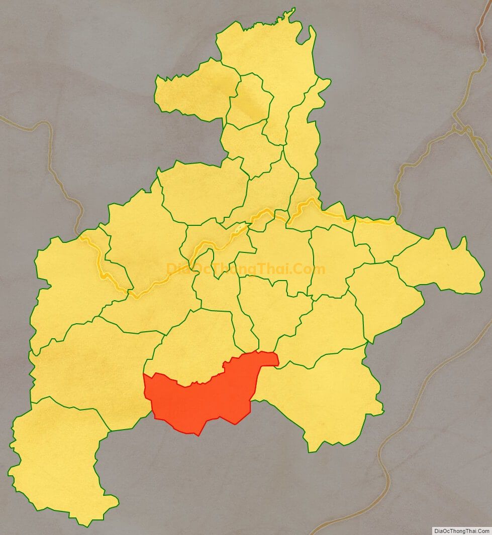 Bản đồ vị trí và địa giới hành chính Xã Yên Phúc, huyện Văn Quan