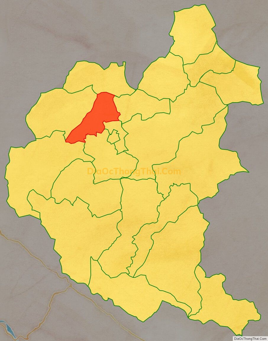 Bản đồ vị trí và địa giới hành chính Xã Bản Phố, huyện Bắc Hà