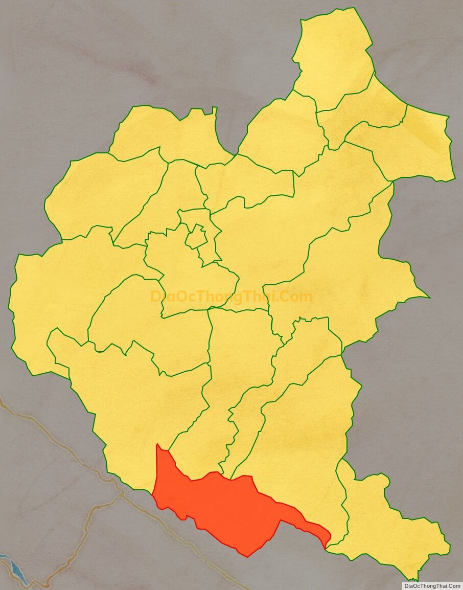 Bản đồ vị trí và địa giới hành chính Xã Cốc Lầu, huyện Bắc Hà