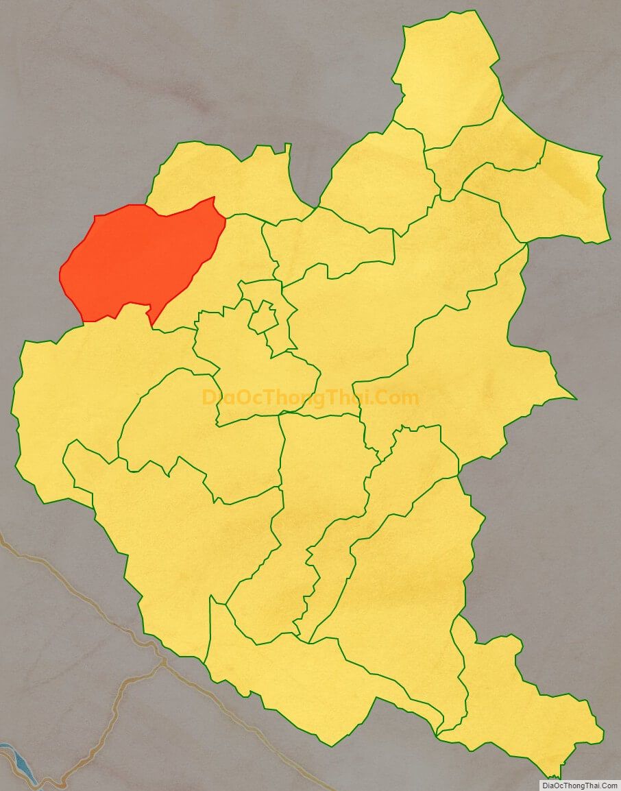 Bản đồ vị trí và địa giới hành chính Xã Hoàng Thu Phố, huyện Bắc Hà