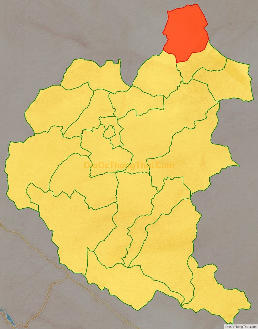 Bản đồ vị trí và địa giới hành chính Xã Lùng Cải, huyện Bắc Hà