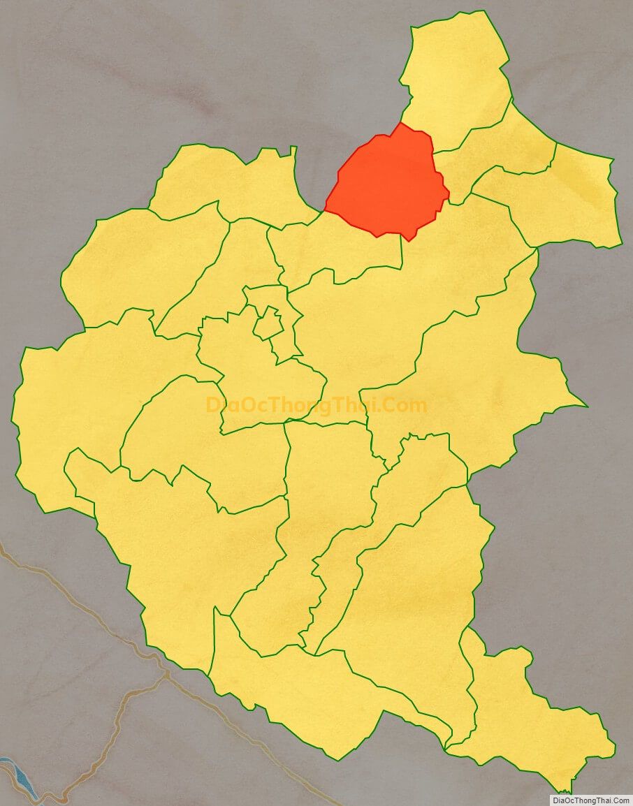 Bản đồ vị trí và địa giới hành chính Xã Lùng Phình, huyện Bắc Hà