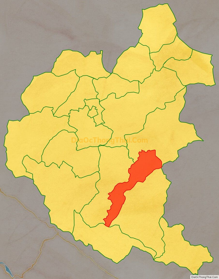 Bản đồ vị trí và địa giới hành chính Xã Nậm Khánh, huyện Bắc Hà