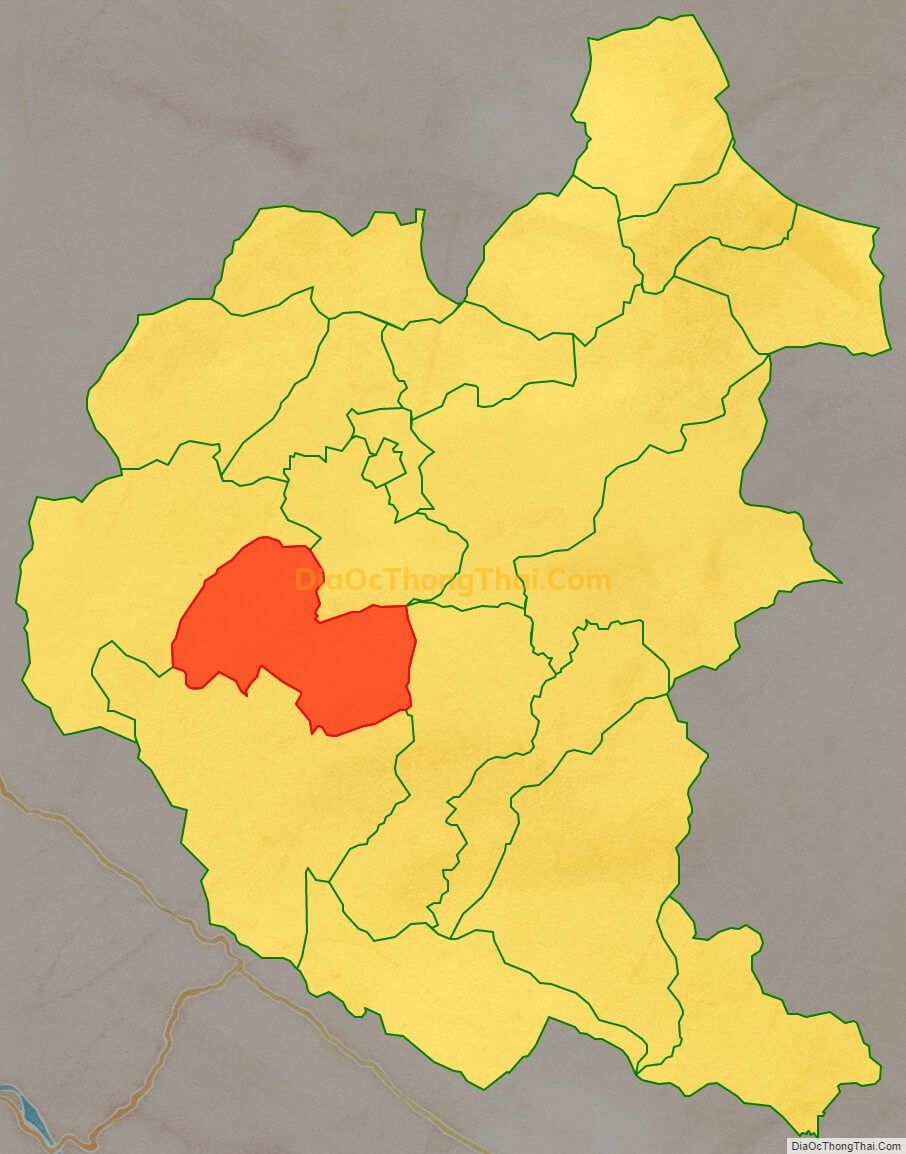 Bản đồ vị trí và địa giới hành chính Xã Nậm Mòn, huyện Bắc Hà