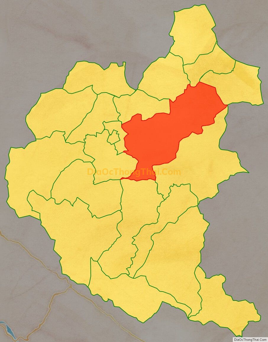 Bản đồ vị trí và địa giới hành chính Xã Thải Giàng Phố, huyện Bắc Hà