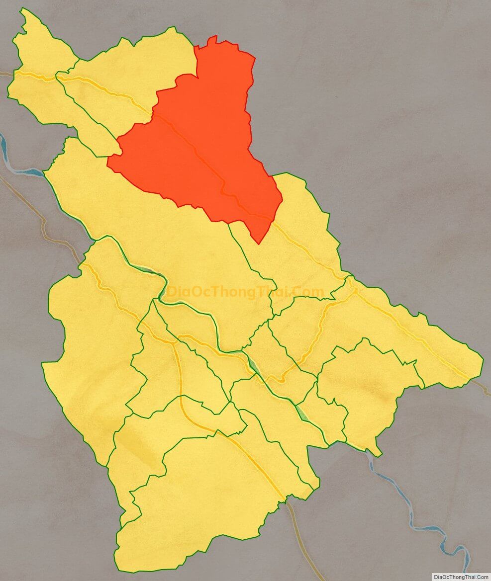 Bản đồ vị trí và địa giới hành chính Thị trấn Nông trường Phong Hải, huyện Bảo Thắng