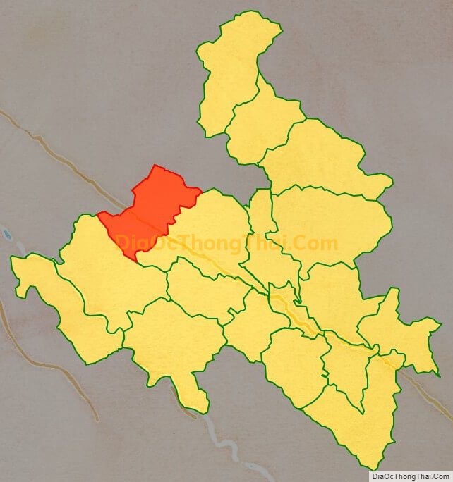 Bản đồ vị trí và địa giới hành chính Xã Điện Quan, huyện Bảo Yên