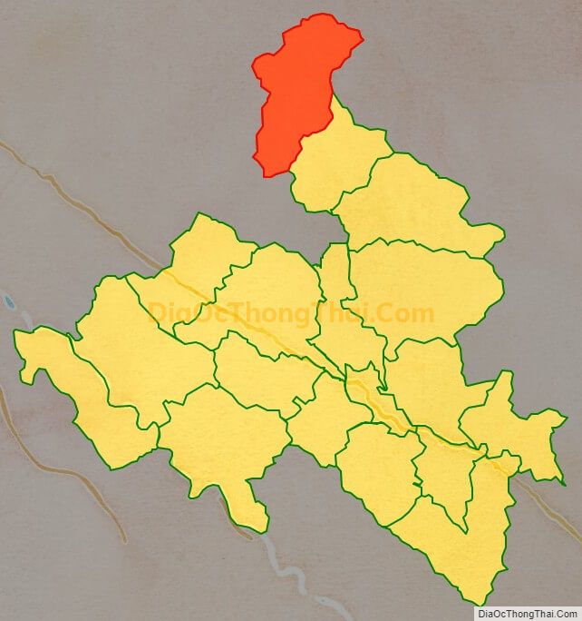 Bản đồ vị trí và địa giới hành chính Xã Tân Tiến, huyện Bảo Yên