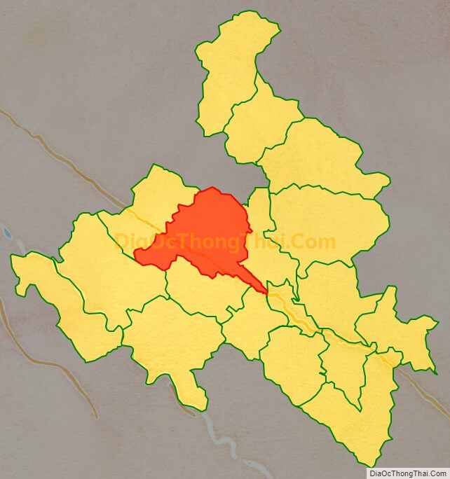 Bản đồ vị trí và địa giới hành chính Xã Thượng Hà, huyện Bảo Yên