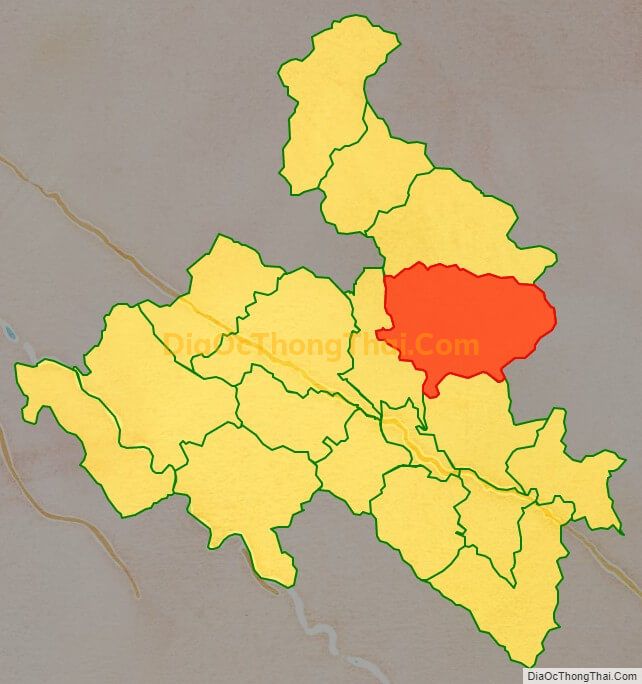 Bản đồ vị trí và địa giới hành chính Xã Xuân Hòa, huyện Bảo Yên