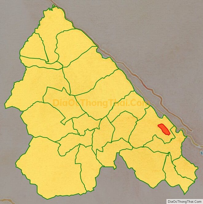 Bản đồ vị trí và địa giới hành chính Thị trấn Bát Xát, huyện Bát Xát