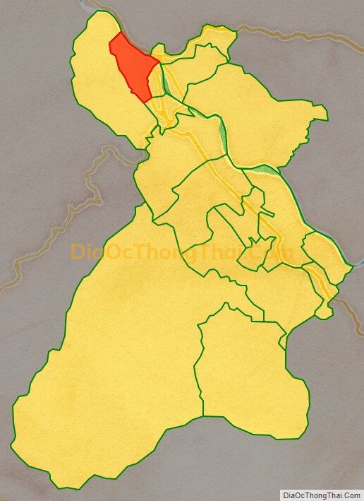 Bản đồ vị trí và địa giới hành chính Phường Duyên Hải, TP Lào Cai