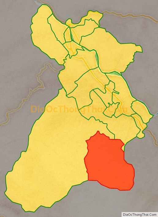 Bản đồ vị trí và địa giới hành chính Xã Hợp Thành, TP Lào Cai