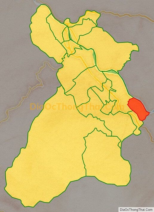 Bản đồ vị trí và địa giới hành chính Phường Xuân Tăng, TP Lào Cai