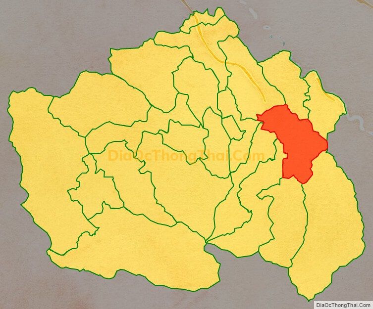 Bản đồ vị trí và địa giới hành chính Xã Chiềng Ken, huyện Văn Bàn