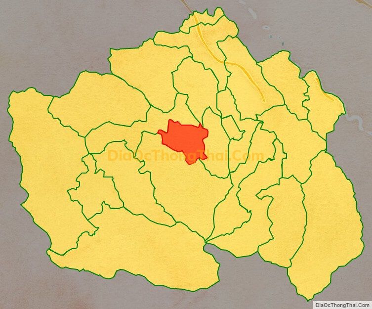 Bản đồ vị trí và địa giới hành chính Xã Hoà Mạc, huyện Văn Bàn