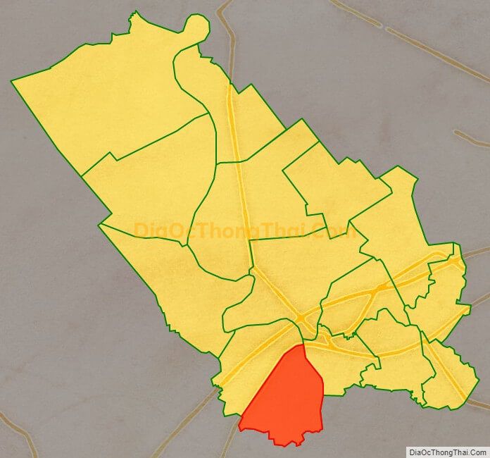 Bản đồ vị trí và địa giới hành chính Xã Nhựt Chánh, huyện Bến Lức