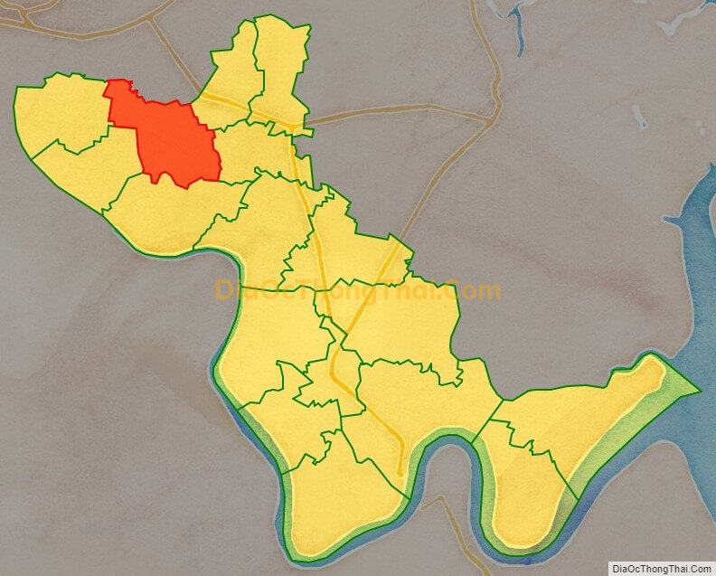 Bản đồ vị trí và địa giới hành chính Xã Phước Vân, huyện Cần Đước