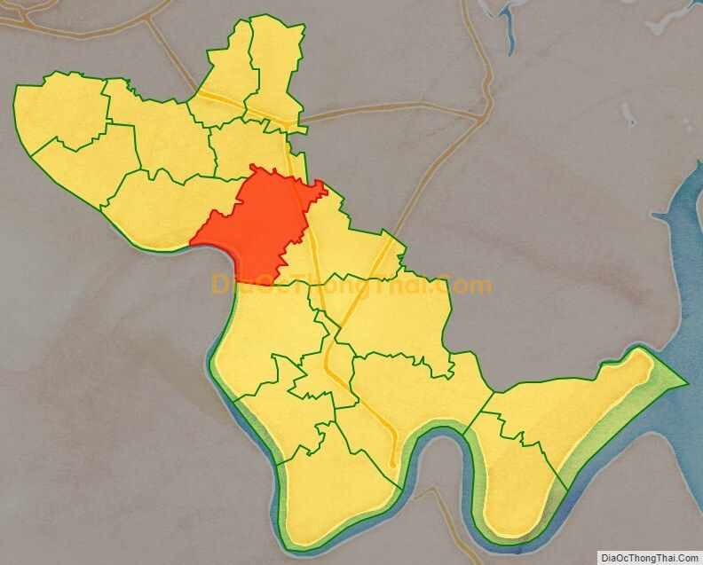 Bản đồ vị trí và địa giới hành chính Xã Tân Trạch, huyện Cần Đước