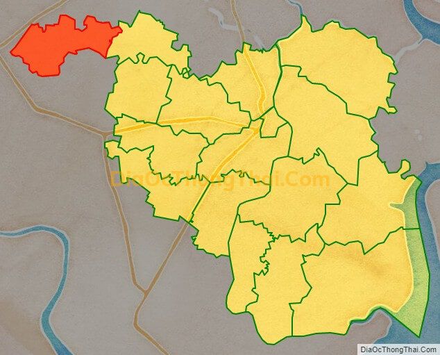 Bản đồ vị trí và địa giới hành chính Xã Phước Lý, huyện Cần Giuộc