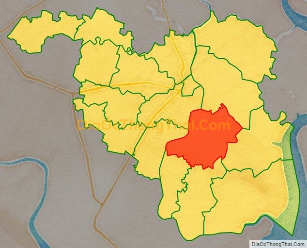 Bản đồ vị trí và địa giới hành chính Xã Phước Vĩnh Tây, huyện Cần Giuộc