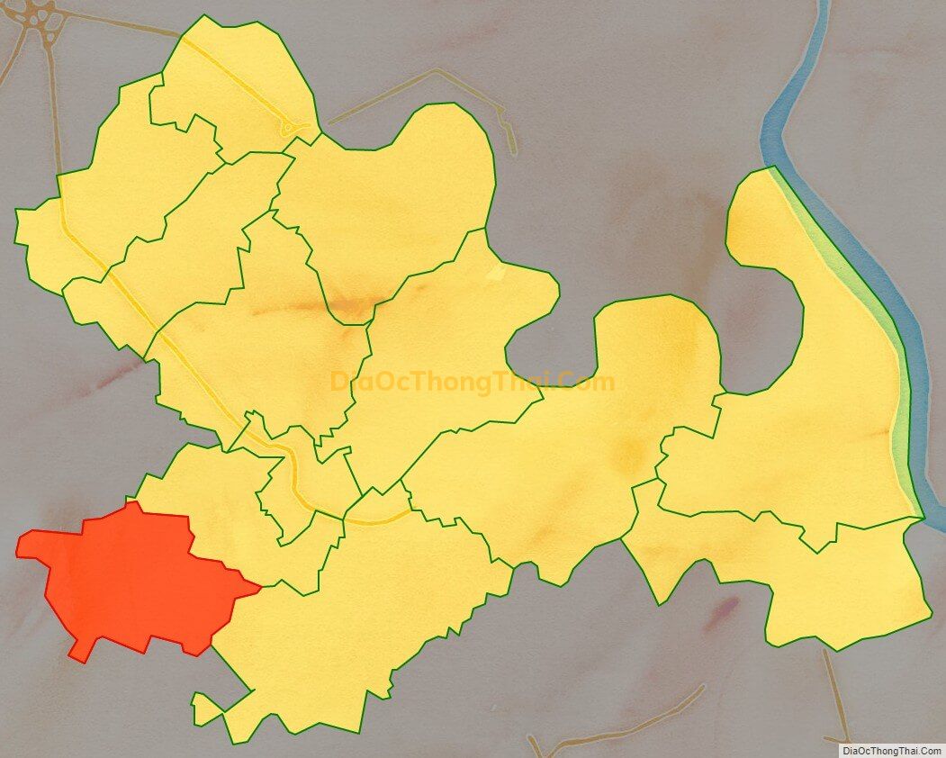 Bản đồ vị trí và địa giới hành chính Xã Long Trì, huyện Châu Thành
