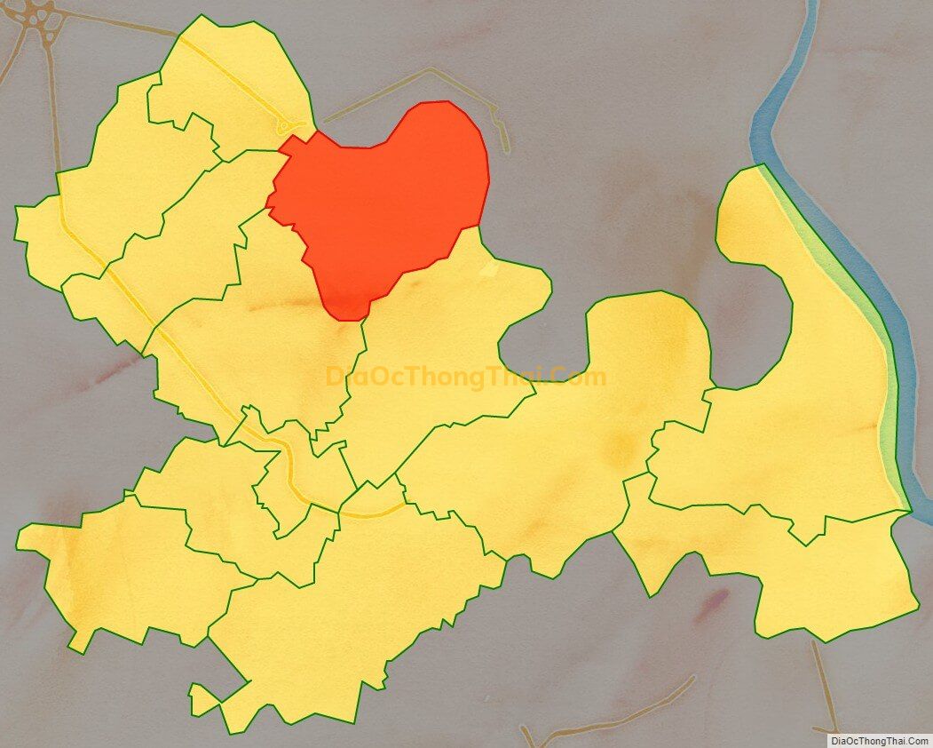 Bản đồ vị trí và địa giới hành chính Xã Phú Ngãi Trị, huyện Châu Thành