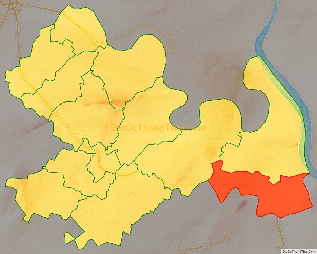 Bản đồ vị trí và địa giới hành chính Xã Thanh Vĩnh Đông, huyện Châu Thành