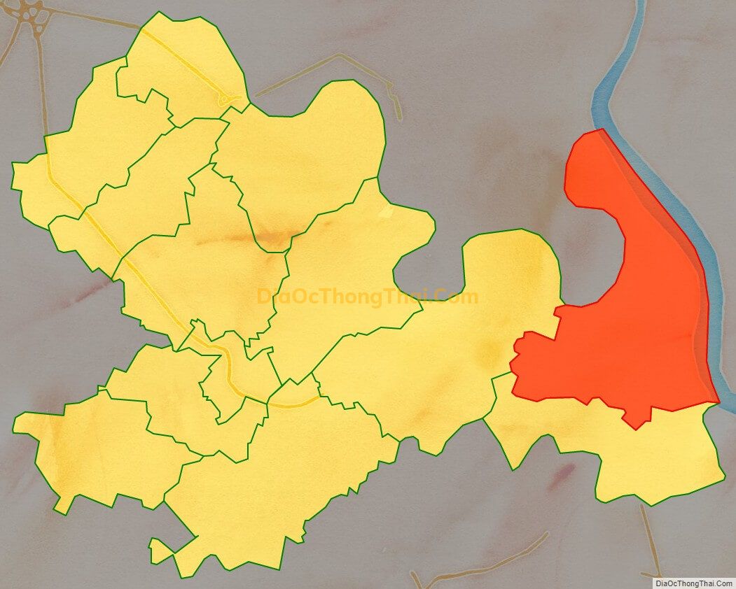 Bản đồ vị trí và địa giới hành chính Xã Thuận Mỹ, huyện Châu Thành