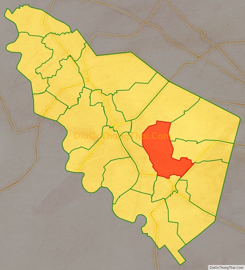 Bản đồ vị trí và địa giới hành chính Xã Đức Hòa Thượng, huyện Đức Hòa