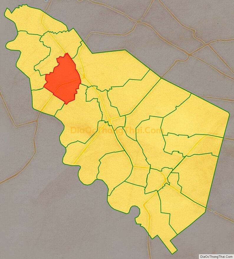 Bản đồ vị trí và địa giới hành chính Xã Hiệp Hòa, huyện Đức Hòa