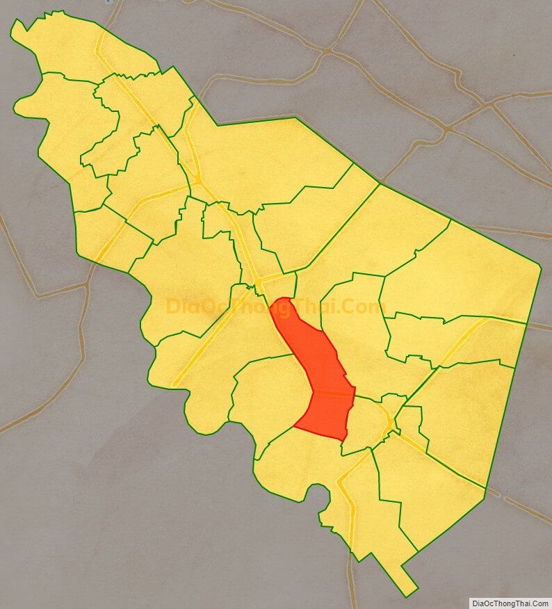 Bản đồ vị trí và địa giới hành chính Xã Hòa Khánh Đông, huyện Đức Hòa