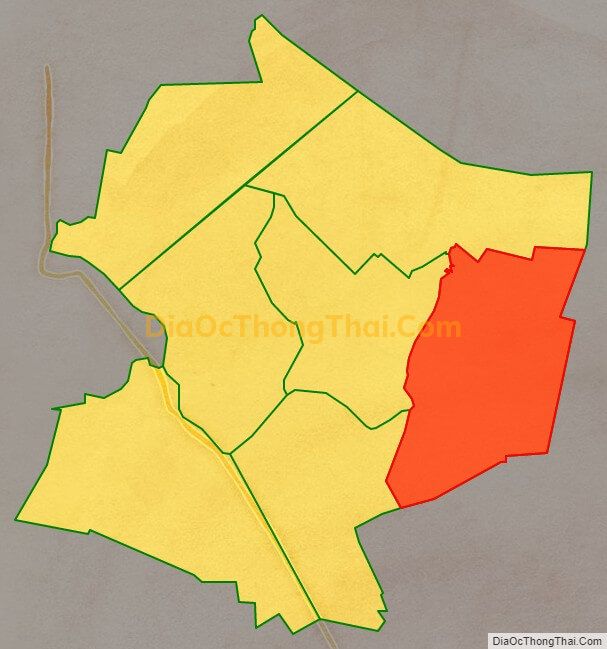 Bản đồ vị trí và địa giới hành chính Thị trấn Bình Phong Thạnh, huyện Mộc Hóa