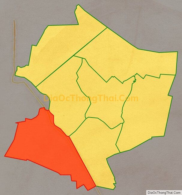 Bản đồ vị trí và địa giới hành chính Xã Tân Lập, huyện Mộc Hóa