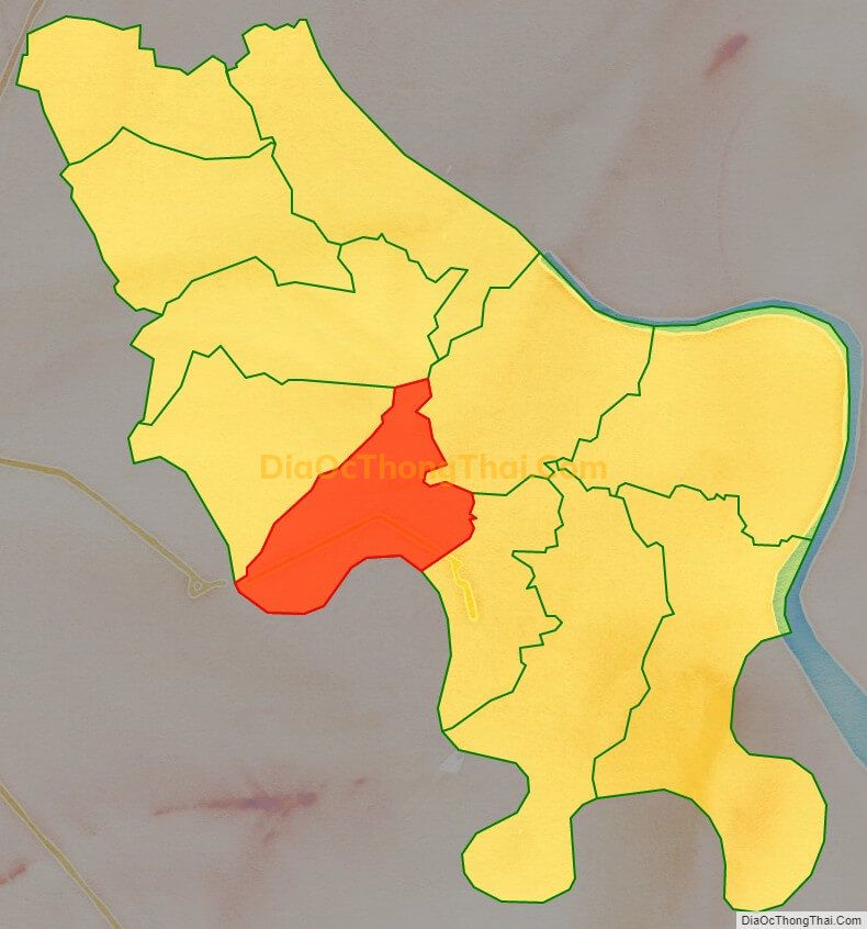 Bản đồ vị trí và địa giới hành chính Xã Bình Tịnh, huyện Tân Trụ