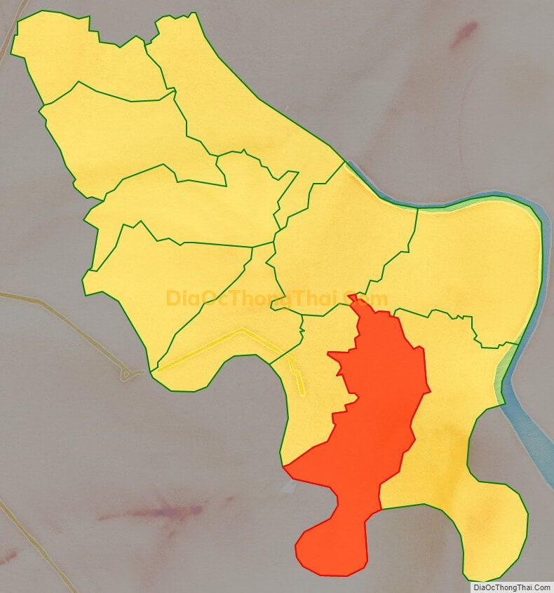 Bản đồ vị trí và địa giới hành chính Xã Đức Tân, huyện Tân Trụ