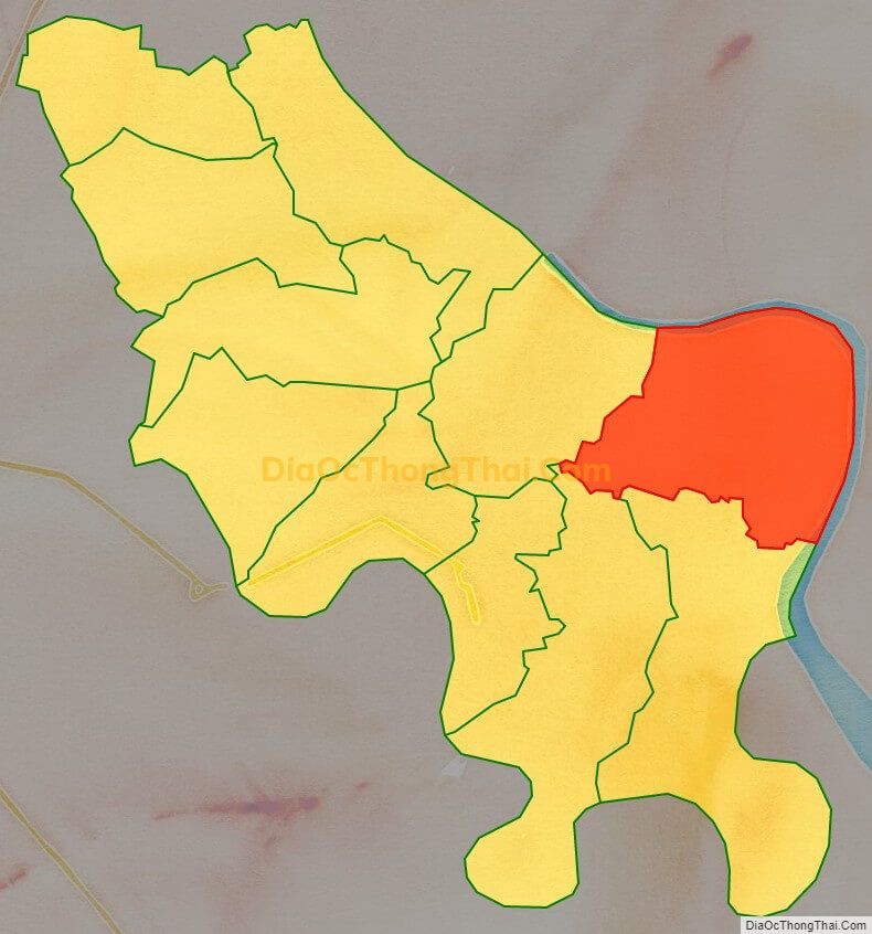 Bản đồ vị trí và địa giới hành chính Xã Tân Phước Tây, huyện Tân Trụ