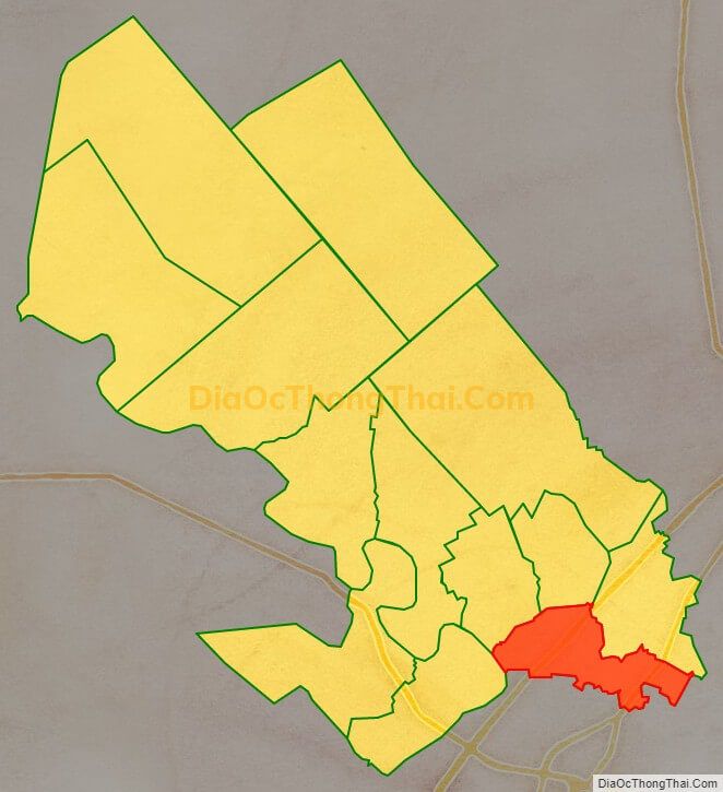 Bản đồ vị trí và địa giới hành chính Xã Bình Thạnh, huyện Thủ Thừa