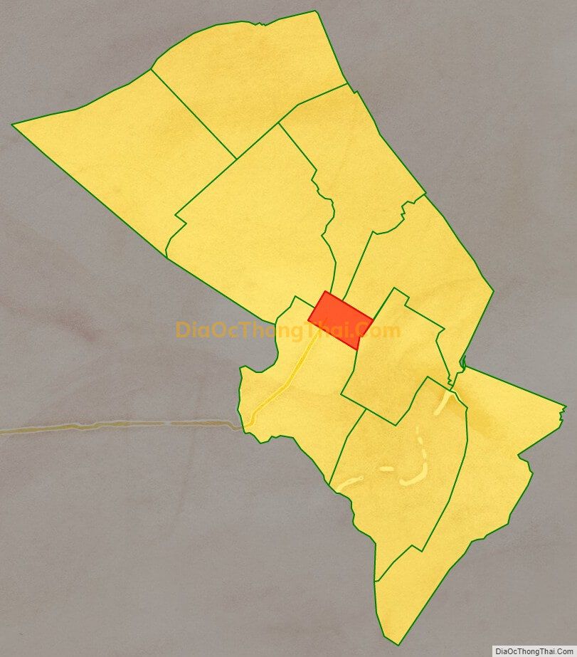 Bản đồ vị trí và địa giới hành chính Thị trấn Vĩnh Hưng, huyện Vĩnh Hưng