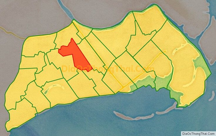Bản đồ vị trí và địa giới hành chính Xã Giao Nhân, huyện Giao Thủy