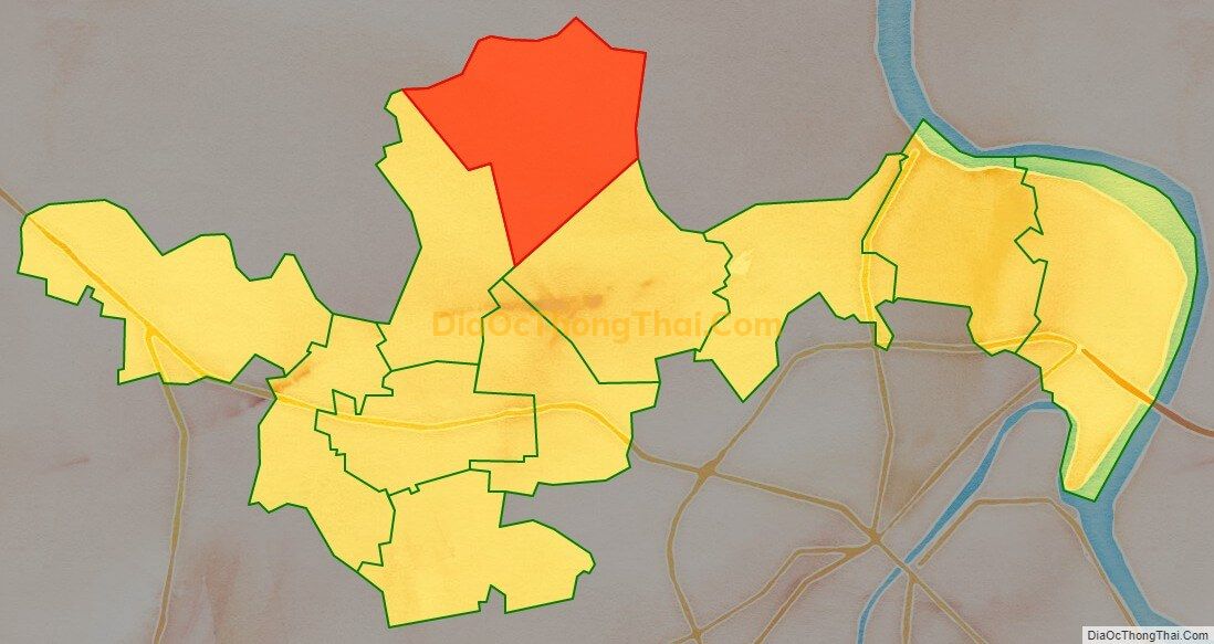 Bản đồ vị trí và địa giới hành chính Xã Mỹ Hà, huyện Mỹ Lộc