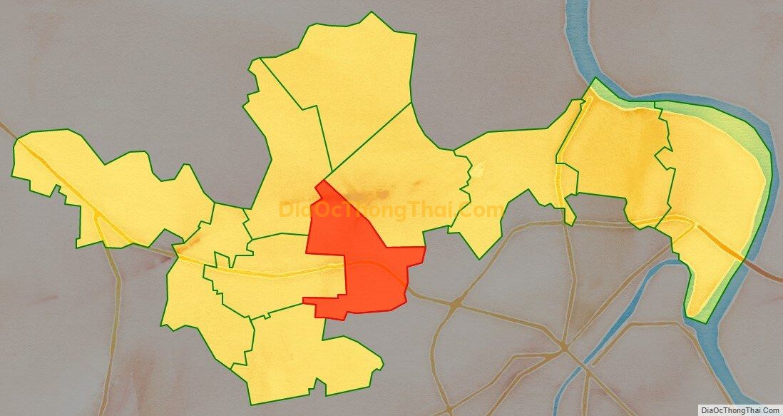 Bản đồ vị trí và địa giới hành chính Xã Mỹ Hưng, huyện Mỹ Lộc