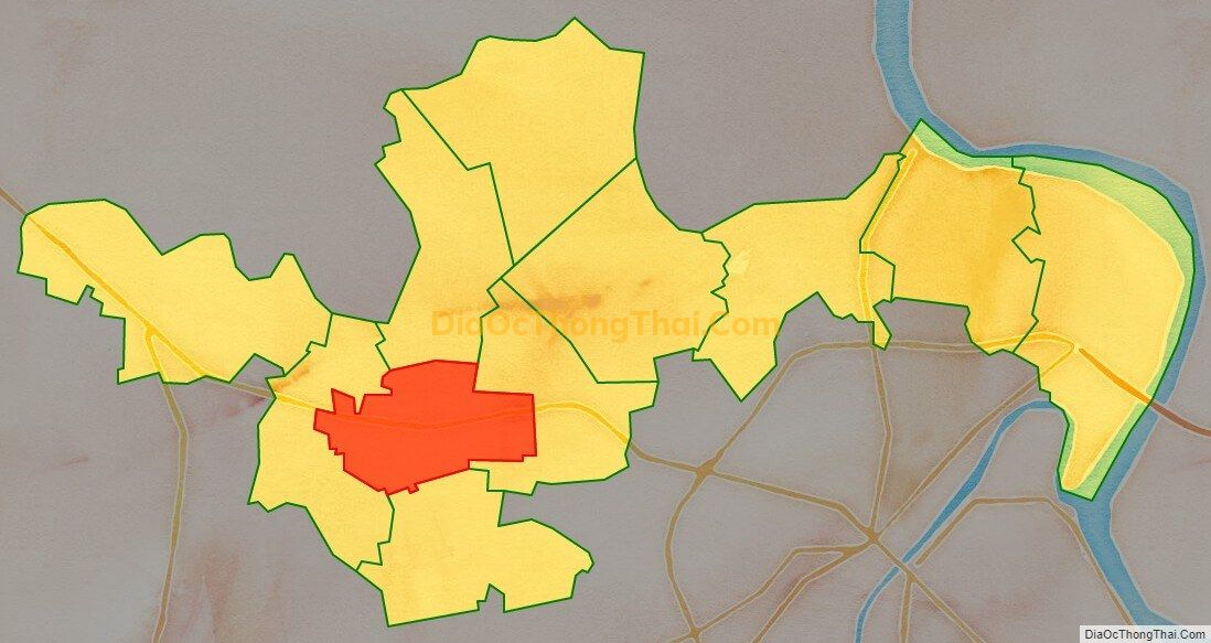 Bản đồ vị trí và địa giới hành chính Thị trấn Mỹ Lộc, huyện Mỹ Lộc