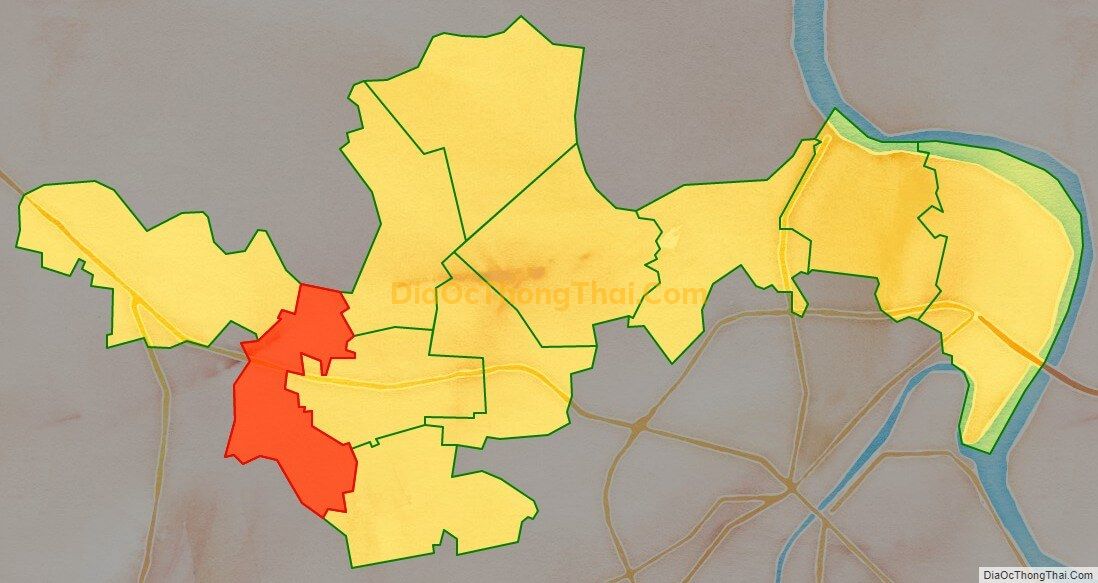 Bản đồ vị trí và địa giới hành chính Xã Mỹ Thịnh, huyện Mỹ Lộc
