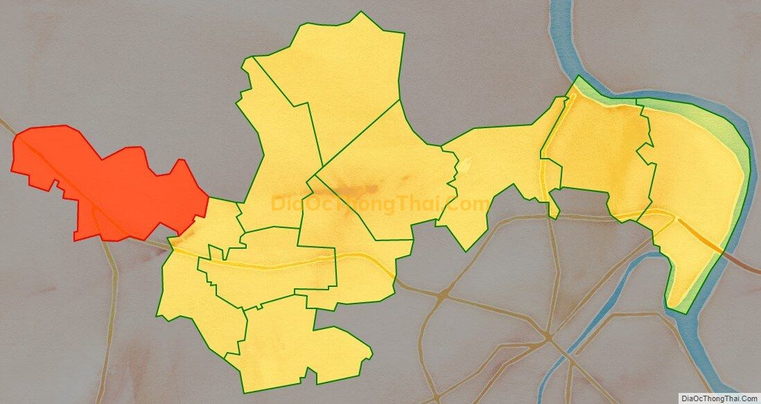 Bản đồ vị trí và địa giới hành chính Xã Mỹ Thuận, huyện Mỹ Lộc