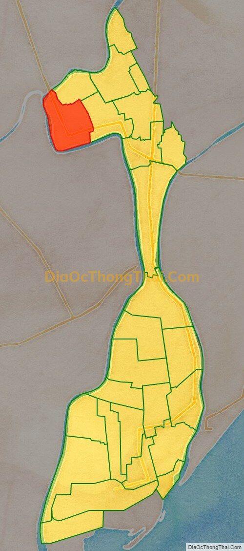 Bản đồ vị trí và địa giới hành chính Xã Hoàng Nam, huyện Nghĩa Hưng