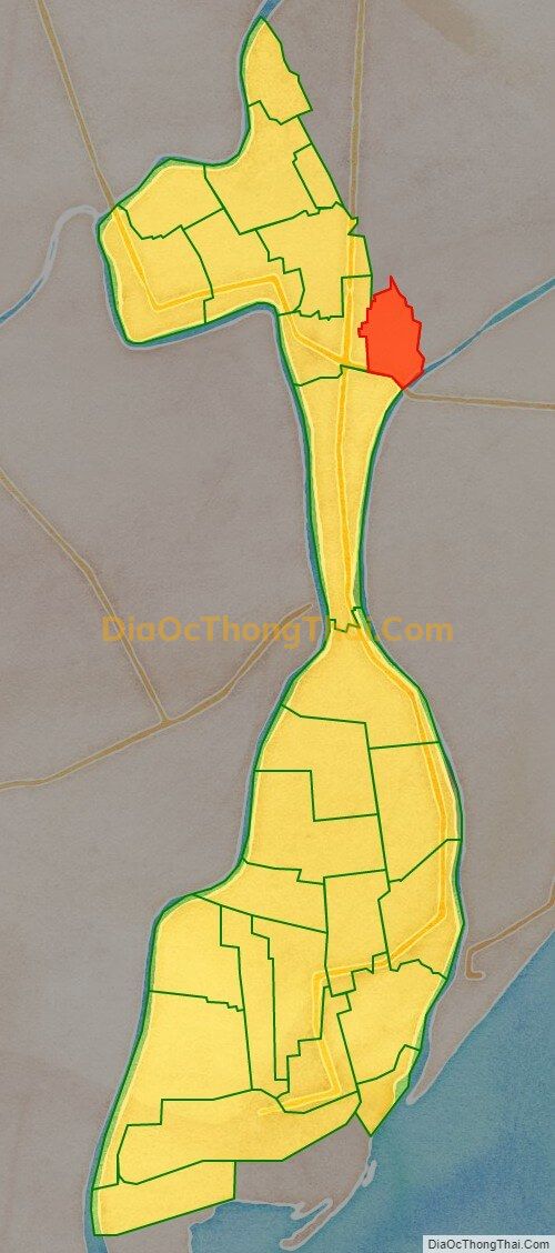 Bản đồ vị trí và địa giới hành chính Thị trấn Liễu Đề, huyện Nghĩa Hưng